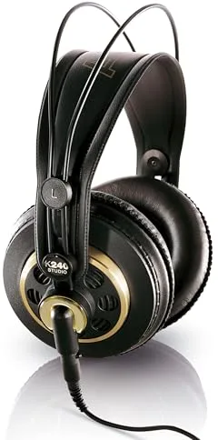 AKG K 240 Studio - Auriculares Profesional, Negro, 6,00 x 9,20 x 6,00 pulgadas