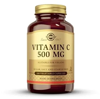 Solgar Vitamina C 500 Mg Cápsulas Vegetales, Pack of 100