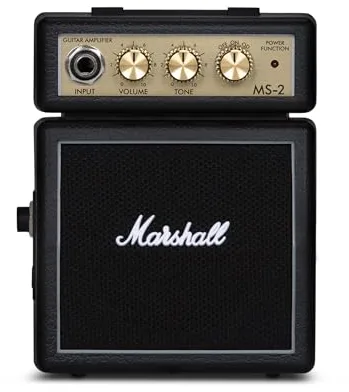 Marshall MS-2 - Amplificador para guitarra (2W, 6.3 mm), color negro