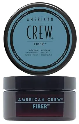 American Crew Fiber, Cera para el Pelo Hombre, Fijación Fuerte y Flexible, Moldea y Aumenta el Brillo, para Pelo Corto, Estiliza y Peina el Cabello, 50g