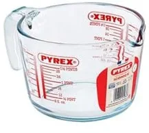 Pyrex Classic - Jarra de Vidrio medidora de 1 l, Apta para microondas