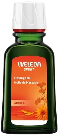 Weleda – Aceite para Masaje, Corporal, Fomenta la Preparación y Recuperación Muscular Deportiva, Alivio Muscular, con Árnica, 100% Natural, Vegana – 50 ml