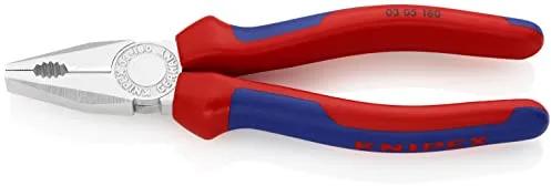 KNIPEX Alicate universal cromado con mangos confort 180 mm, 03 05 180