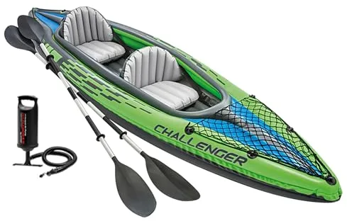 Intex 68306 - Kayak Hinchable Challenger k2 & 2 Remo - 351 x 76 x 38 cm