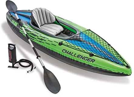 Intex 68305NP - Kayak Hinchable Challenger K1 con un Remo 274 x 76 x 33 cm