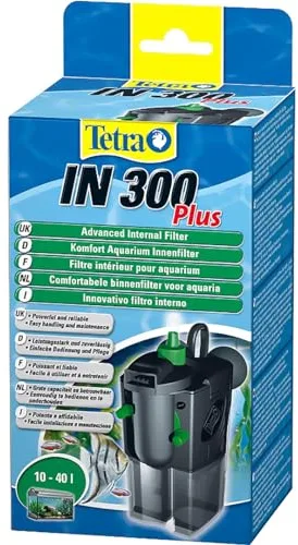 Tetra IN 300 plus Filtro interior - Filtros interiores potentes y confortables para la filtración mecánica, biológica y química