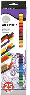 Daler-Rowney Simply, Set 25 Pasteles al óleo, Colores Surtidos