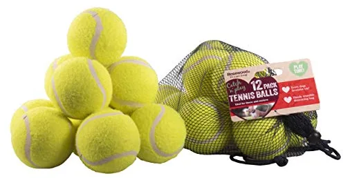 Rosewood 12 Pelotas de Tenis estándar, Juguetes para Perros
