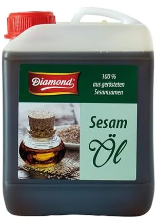 DIAMOND Aceite de sésamo, de 100% semillas de sésamo tostadas, un deleite culinario con un sabor a nuez - 1 x 2,5 l