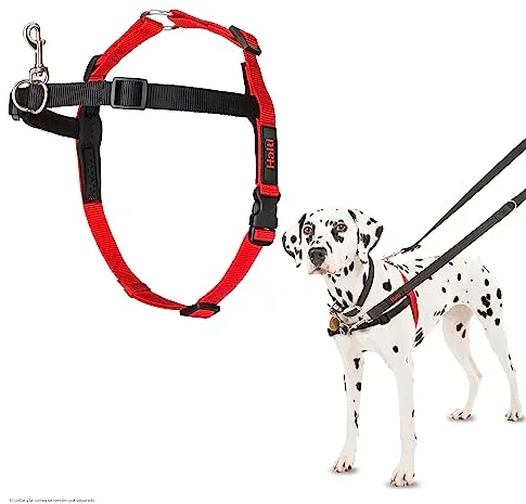 Arnés de control frontal HALTI - Para evitar que tu perro tire de la correa, Ajustable, Ligero y Fácil de Usar. Adiestramiento canino antitirones Arnés para perros medianos (Talla M)