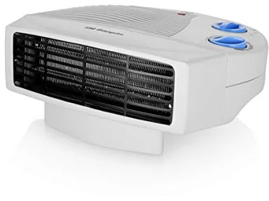 Orbegozo FH 5008, calefactor eléctrico bajo consumo, 2000 W, 2 niveles de calor, termostato regulable, posición ventilador, sistema de protección contra sobrecalentamiento, color blanco