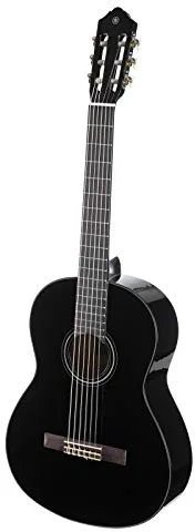 Yamaha C40 II Guitarra Clásica Guitarra 4/4 de madera, 65 cm 25 9/16”, 6 cuerdas de nylon, Color Negro (Acabado brillante)