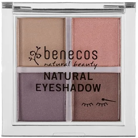 Benecos - natural beauty 90825 Benecos natural cosmetics - paleta de sombras de ojos quattro - vegano - ojos hermosos, 4,8 g