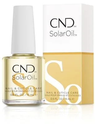 CND SolarOil - Aceite Nutritivo para Uñas y Cutículas, Mezcla Natural de Aceites de Jojoba, Vitamina E, Salvado de Arroz y Almendra Dulce, Hidrata y Acondiciona la Piel, 15ml