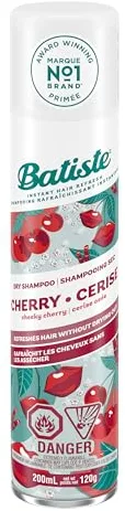Batiste Cherry Dry Shampoo Champú, Fresh, 200 Mililitros