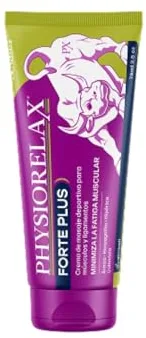 Physiorelax - Forte Plus, Crema de Masaje, Preparación y Recuperación de Músculos y Ligamentos, Antes y Después del Ejercicio, Uso Personal y Profesional, con Árnica e Ingredientes Naturales - 75 ml