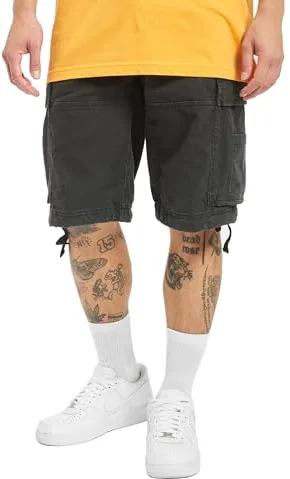 Brandit Vintage Shorts, Pantalones cortos Hombre, Negro, XL