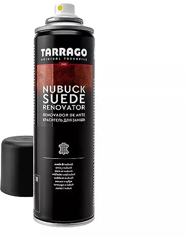 Tarrago Nubuck Suede Renovator 250 ml | Spray Impermeabilizante | Renovador para Zapatos, Bolsos, Textil, Ante y Nubuck | Waterproof - Agua y Lluvia ((18) Negro