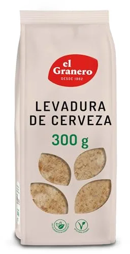 El Granero Integral - Levadura de Cerveza - 300 g - Rica en Vitaminas, Minerales y Aminoácidos - Ideal para el Cuidado de la Piel - Propiedades Probióticas - Apta para Veganos