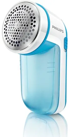Philips Quitapelusas – para Todo Tipo de Prendas, Cuchilla de Alta Velocidad 8800 RPM, Compacto y Ligero, Depósito de Pelusas fácil de vaciar, Incluye 2 Pilas AA, GC026/00
