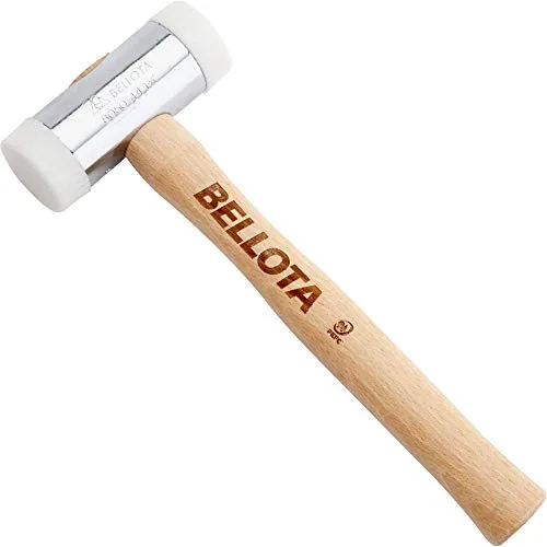 Bellota 8050-25 - Martillo tipo mazo de nylon con mango de madera de haya con bocas recambiables de 25mm