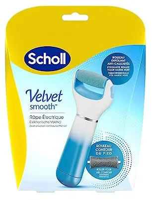Scholl Velvet Smooth with Marine Minerals - Aparato de pedicura eléctrico, elimina las callosidades, Color Azul (versión alemana)