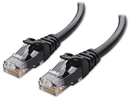 Cable Matters 10G Cable Ethernet Cat 6 Moldeado 6m (Cable Cat 6, RJ45 Cat 6) en Negro - 6 Metro