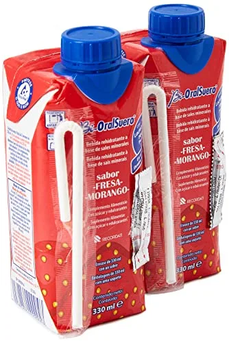 Bi Oral Suero, Sabor a Fresa- 2 x 200 ml (Total 400 ml)