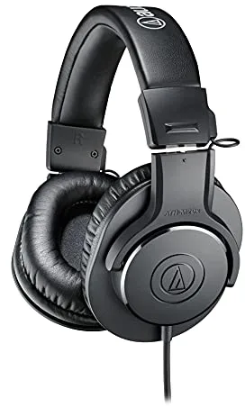 Audio-Technica ATH-M20X Auriculares Auriculares Profesionales de Monitoraje Negro