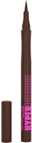 Maybelline New York Delineador de Ojos Líquido, Hyper Precise Allday Liner, Waterproof, Tono: 710 Forest Brown