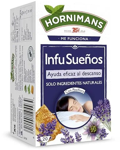 Hornimans Infu Sueños | Infusión con Pasiflora 100% Natural | 20 bolsitas | Sin Teína