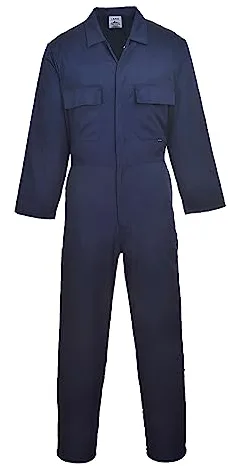 Portwest S999 Mono De Trabajo De Polialgodón Euro Workwear Para Hombre Azul Marino Alto, XL