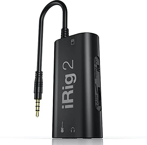 IK Multimedia iRig 2 - Mobile Guitar Interface, Negro