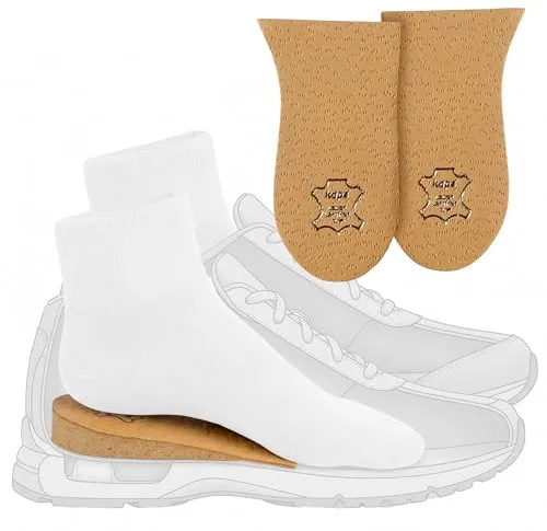 Elevador del Talón, Alzador del Talón, Almohadilla para Talón de Cuero, Almohadilla Zapato, Suministradas al NHS, 2 Piezas Izquierda y Derecha, Kaps Topmed (altura5 mm / 0.2 pulgadas - talla L)