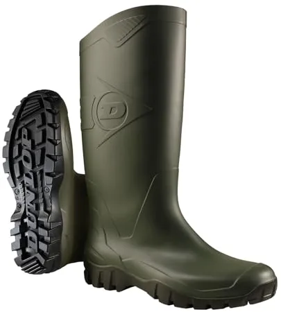 DUNLOP Protective Footwear, K680011, Snugboot WorkPro, Gris Oscuro/Verde Oliva, Talla 45 EU