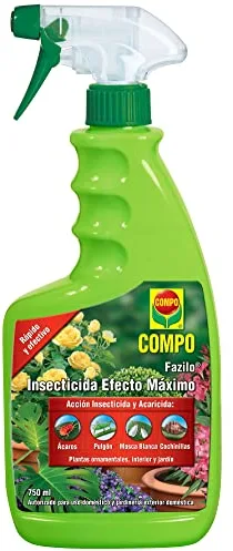 COMPO Fazilo Insecticida Efecto Máximo, Acción insecticida y acaricida, Plantas ornamentales, de interior y jardín, Envase pulverizador, 750 ml
