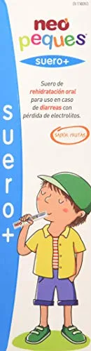 NEO PEQUES Suero + | Suero Infantil de Rehidratación Oral | Formato Sachet | 5 Unidades | Indicado en Caso de Vómitos o Diarrea | A Base de Glucosa y Sales Minerales | Sabor a Frutas
