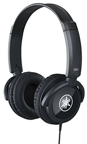 Yamaha HPH-100 - Auriculares supraaurales de diadema para un ajuste cómodo y un sonido dinámico de calidad, adecuados para teclados digitales Yamaha, color Negro
