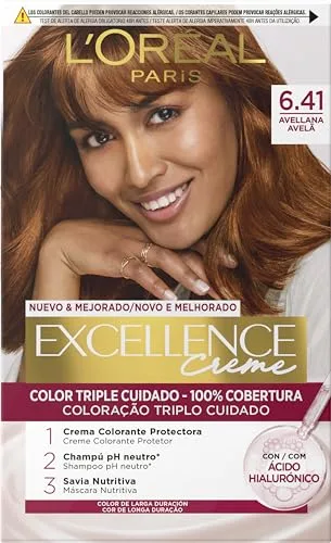 L´ORÉAL PARIS Excellence Creme Tinte Permanente - Tono 6.41 Avellana