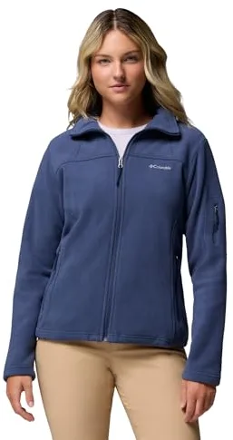 Columbia Fast Trek Jacket, Chaqueta De Forro Polar Con Cremallera para Mujer, Nocturnal, Talla L