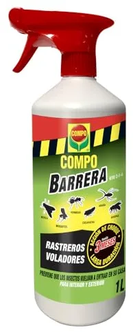 COMPO - Barrera de insectos Insecticida para insectos rastreros y voladores, Pulverizador, Acción de choque de hasta 3 meses, 1000 ml
