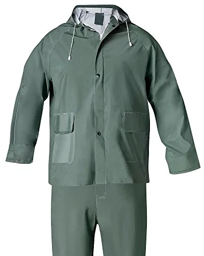WOLFPACK LINEA PROFESIONAL Traje de Agua Impermeable Verde Pvc Talla 9-XXL