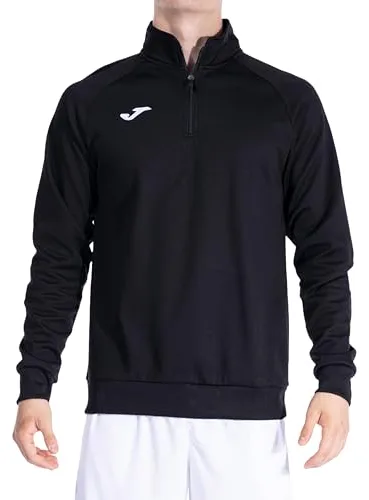 Joma Sudadera Faraon Negro Media Cremallera, Hombre, Negro-100, M