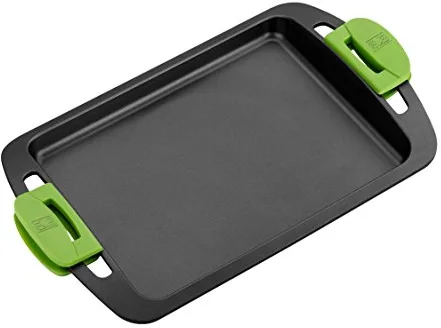 BRA Prior Plancha Asar, Aluminio, Negro, 41 cm con las asas, Tamaño 30 cm