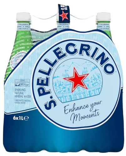 San Pellegrino Agua con Gas, 6 x 1L