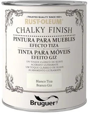 Rust-Oleum Bruguer Chalky Finish pintura para muebles Blanco Tiza 750ml