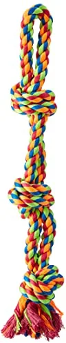 Croci Hueso de Algodón, Cuerda KDE Juego para Perros de Algodón Puro, Cuerda para Perros con 3 Nudos Dobles, 8 cm, 46 g