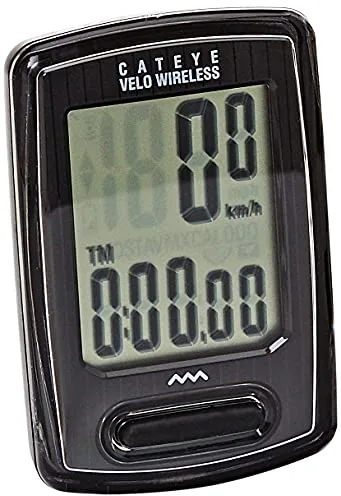 CatEye Negro COMPUTADORA Velo Wireless, Adultos Unisex, Medio