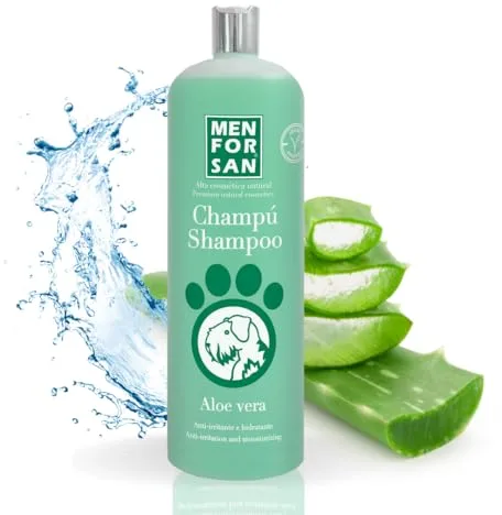 MENFORSAN Champú Aloe Vera para Perros | Hidrata en profundidad | Acción Anti Irritaciones y Anti Eczemas | 100% Natural | Herbácea | 1L