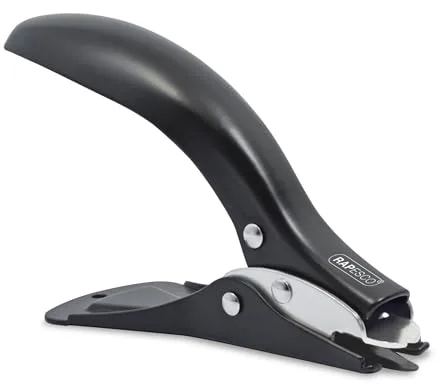 Rapesco 1309 Quitagrapas Profesional de Palanca de Gruesos, Negro